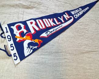 Brooklyn Dodgers World Champions Felt Pennant