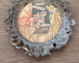 Vintage Tom Thumb Framed Illustration