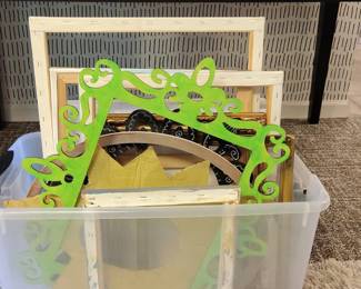 Assorted Picture Frames and Canvases