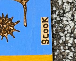 Scook Pyrography Autumn Leaves Art Panel second image
