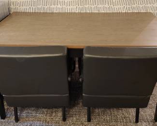 MidCentury Modern Dining Table with Two Chairs