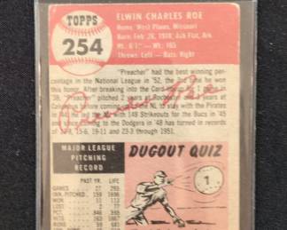 Topps Preacher Roe Baseball Card second image
