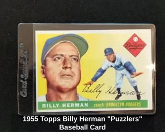 Topps Billy Herman Puzzlers Baseball Card