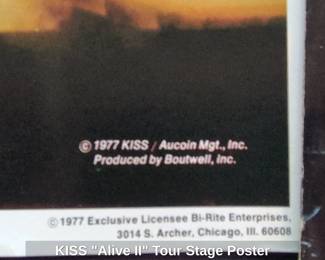 KISS Alive II Tour Stage Poster second image
