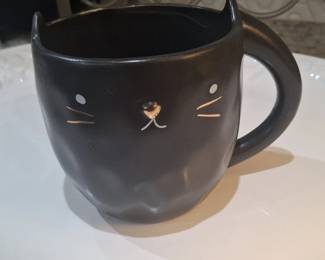 Pinky Up Chloe Black Cat Ceramic Coffee Mug