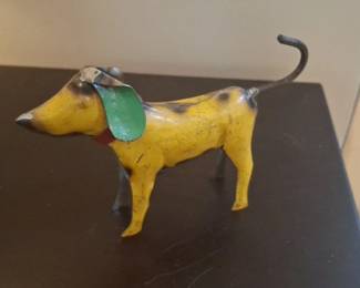 Vintage Recycled Metal Dog Figurine
