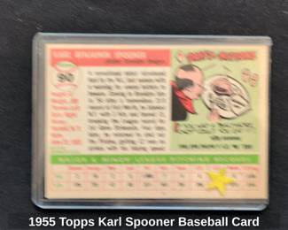 Topps Karl Spooner Baseball Card second image