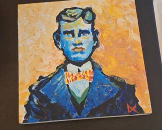 Portrait Painting with Stylized Figure