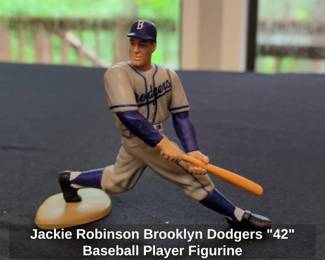Jackie Robinson Brooklyn Dodgers Baseball Player Figurine