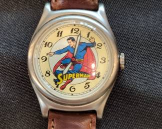 Vintage Fossil Superman Collectors Watch second image