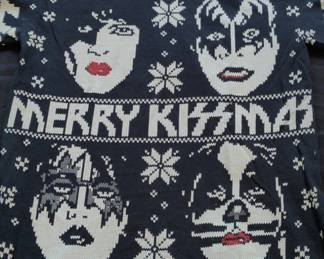 Liquid Blue KISS Merry Kissmas Ugly Christmas Sweater TShirt