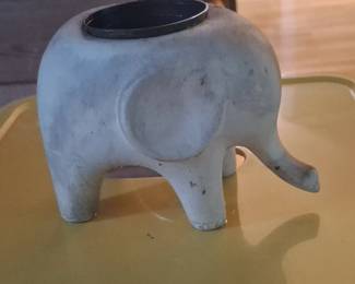 Elephant Concrete Tealight Candle Holder