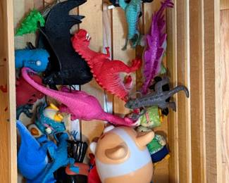Assorted Plastic Dinosaur and Creature Figurines