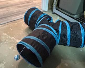 Way Collapsible Cat Tunnel with Toy Ball second image
