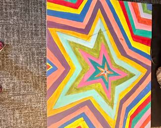 HandPainted Starburst Side Table second image