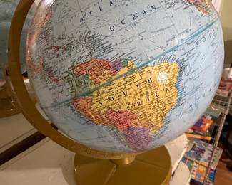 Vintage Replogle World Nation Series Globe on Stand