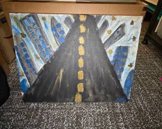 Abstract Cityscape Painting