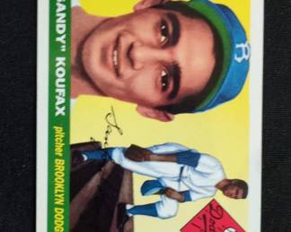 Sandy Koufax Topps Reprint Baseball Card