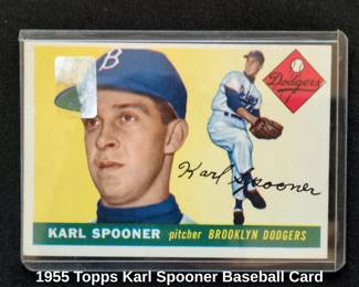 Topps Karl Spooner Baseball Card