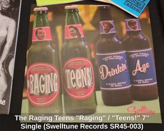 The Raging Teens Raging or Teens Single Swelltune Records SR