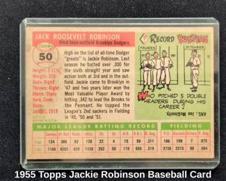 Topps Jackie Robinson Baseball Card second image