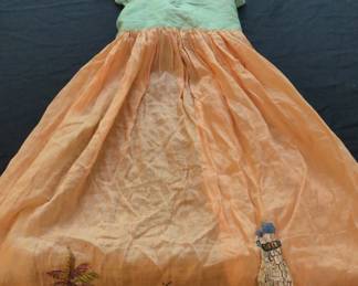 HandPainted Tropical Scene Apron