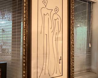 Figurative Line Drawing Art Print