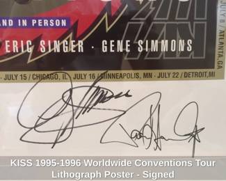 KISS Worldwide Conventions Tour Lithograph Poster Signed third image