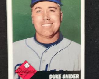 Duke Snider Brooklyn Dodgers Baseball Card