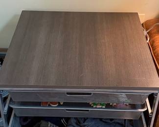 IKEA Kallax Drawer Unit with Metal Frame