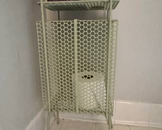 MidCentury Modern Richard Galef for Ravenware Wire Mesh Toilet Paper Holder and Shelf