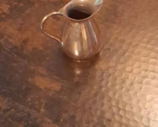 Small Hammered Copper Pitcher