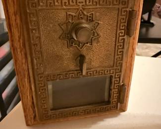 Handmade Wood Bank from VTG PO Box