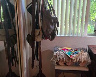 Hat tree, purses