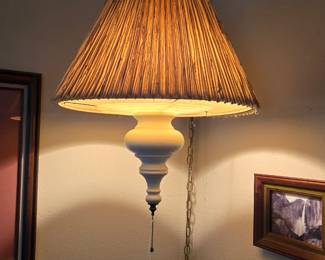 Vintage swag lamp