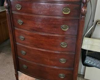 Beautiful antique mahogany highboy dresser