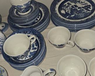 Churchill Willow Blue Flow dishes