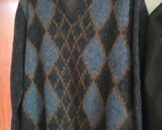 Vintage Puritan Mohair Argyle sweater 