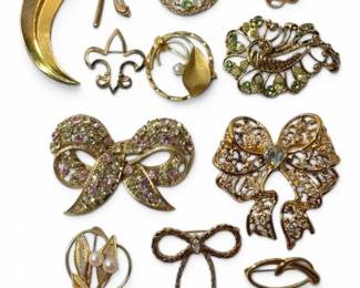 GoldToned Brooches  Pins
