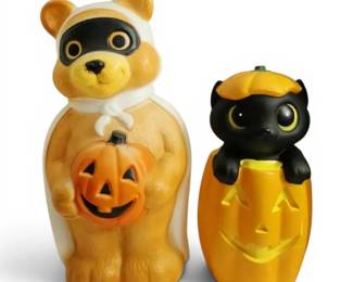 Ghost Bear  Black Cat Halloween Blow Molds