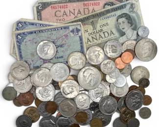U.S.  Foreign Currency  Eisenhower Dollar, Buffalo Nickel,  More