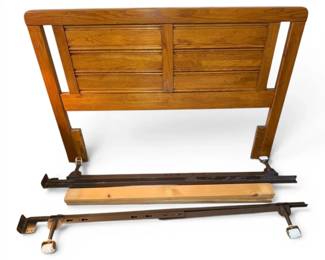 Wooden Bedframe With Wheels