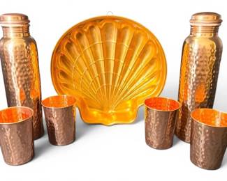 Copper Seashell Jello Mold, Water Bottles  Tumblers