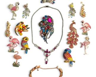 Rhinestone Peacock Brooches  More Colorful Costume Jewelry