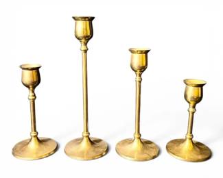Slender Brass Candle Sticks