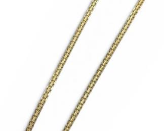 14k Sigma Gold Bismark Chain Necklace, 16 4.93g