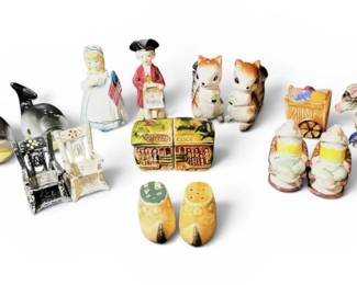 Vintage Salt  Pepper Shakers  Squirrels, Whales,  More