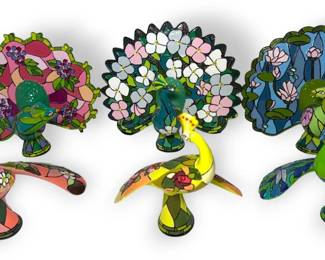 Beauty of the Tiffany Peacock Figurines
