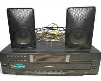Magnavox CDC 796 Compact Disk Carousel Changer  2 Realistic Miniature Speakers
