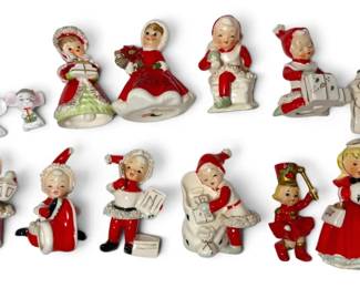 Ceramic Christmas Figurines  Angels, Elves,  Mice